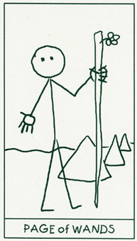  - Stick Figure Tarot - Ȩ̴ - Page Of Wands