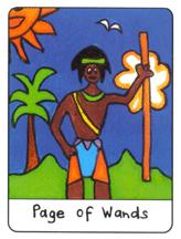  - African Tarot - Ȩ̴ - Page Of Wands