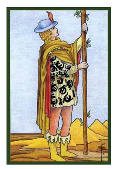 ³ - Epicurean Tarot - Ȩ̴ - Page Of Wands