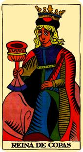  - Marseilles Tarot - ʥ - Queen Of Cups