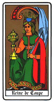 ˹ - Oswald Wirth Tarot - ʥ - Queen Of Cups