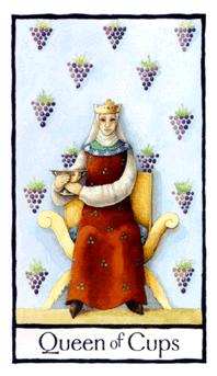 Ӣʼ - Old English Tarot - ʥ - Queen Of Cups