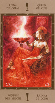 Թ - The Labyrinth Tarots - ʥ - Queen Of Cups