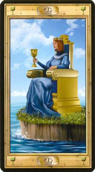 ͼԿΰ - Pictorial Key Tarot - ʥ - Queen Of Cups