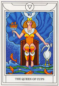 ƽ - Golden Dawn Magical Tarot - ʥ - Queen Of Cups