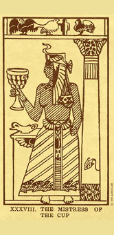 ˣUSG - Egyptian Tarot - ʥ - Queen Of Cups