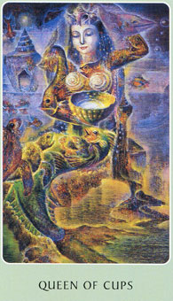 ֮ - Tarot Root of Asia - ʥ - Queen Of Cups