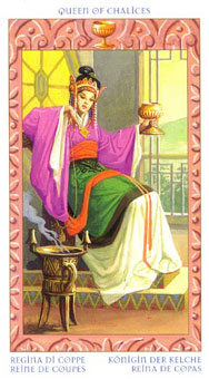 ֮ - Tarot of the Journey to the Orient - ʥ - Queen Of Cups