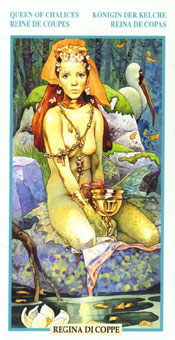 ƽ - Tarots Of The Golden Dawnt - ʥ - Queen Of Cups