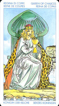 ʥ׳ΰ - Universal Waite Tarot - ʥ - Queen Of Cups