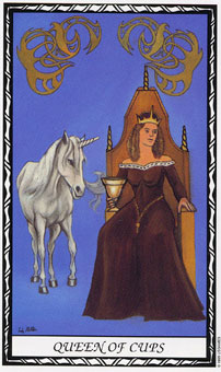  - Unicorn Tarot - ʥ - Queen Of Cups