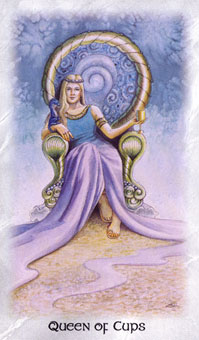  - The Celtic Dragon Tarot - ʥ - Queen Of Cups