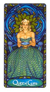  - Art Nouveau Tarot - ʥ - Queen Of Cups