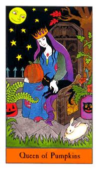 ʥ - Halloween Tarot - Ǯ - Queen Of Pentacles