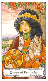 ɭ޲ - Hanson Roberts Tarot - Ǯ - Queen Of Pentacles