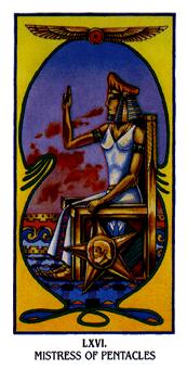  - Ibis Tarot - Ǯ - Queen Of Pentacles