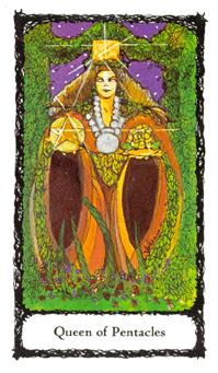 ʥõ - Sacred Rose Tarot - Ǯ - Queen Of Pentacles