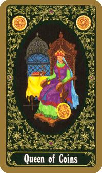  - Russian Tarot - Ǯ - Queen Of Pentacles