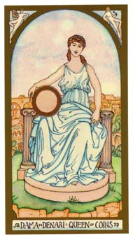 ո - Renaissance Tarot - Ǯ - Queen Of Pentacles