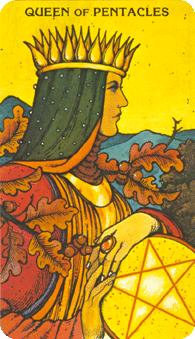 Ħ - Morgan-Greer Tarot - Ǯ - Queen Of Pentacles