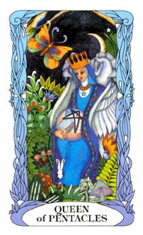 ¹⻨԰ - Moon Garden Tarot - Ǯ - Queen Of Pentacles