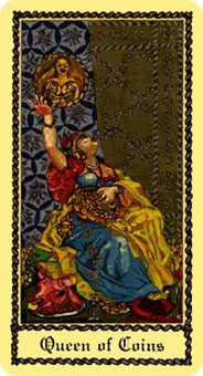 ˹ - Scapini Tarot - Ǯ - Queen Of Pentacles
