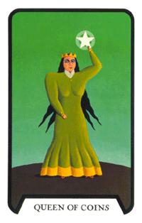 Ů - Tarot of the Witches - Ǯ - Queen Of Pentacles