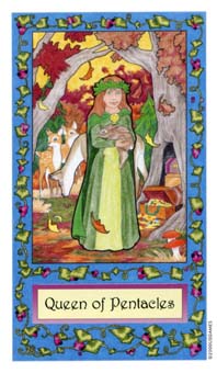  - Whimsical Tarot - Ǯ - Queen Of Pentacles