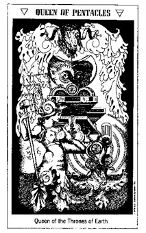 ʿ - The Hermetic Tarot - Ǯ - Queen Of Pentacles