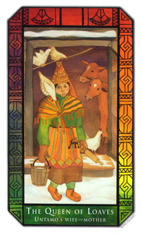 ʷʫ - Kalevala Tarot - Ǯ - Queen Of Pentacles