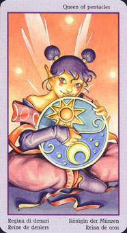 ؾ - Fey Tarot - Ǯ - Queen Of Pentacles