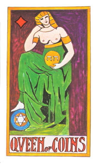 岼˹ - Papus Tarots - Ǯ - Queen Of Pentacles