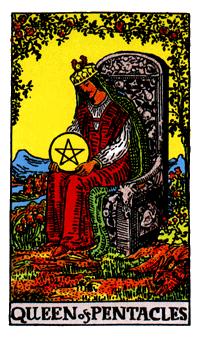 ¡ΰ - Rider Waite Tarot - Ǯ - Queen Of Pentacles