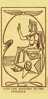 ˣUSG - Egyptian Tarot - Ǯ - Queen Of Pentacles