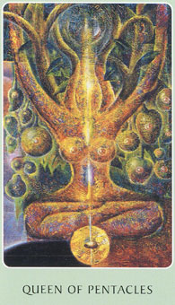 ֮ - Tarot Root of Asia - Ǯ - Queen Of Pentacles