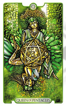 ʾ¼ - Revelations (Adflatus) Tarot - Ǯ - Queen Of Pentacles