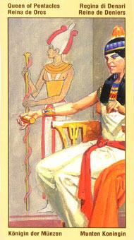 ˹ - Ramses Tarot of Eternity - Ǯ - Queen Of Pentacles