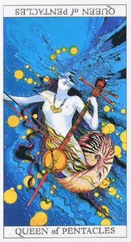 ħ - Love and Mystical Tarot - Ǯ - Queen Of Pentacles