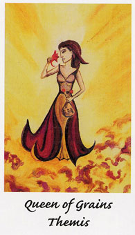  - Tarot of Hellen - Ǯ - Queen Of Pentacles