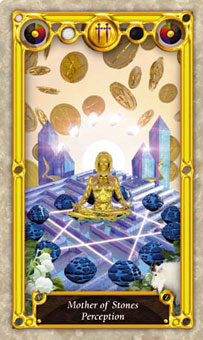 Ѱ - Quest Tarot - Ǯ - Queen Of Pentacles