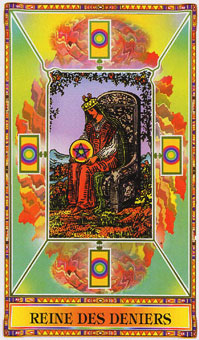 ʯΰ - Diamond Tarot - Ǯ - Queen Of Pentacles