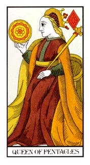 ʹ - Angel Tarot - Ǯ - Queen Of Pentacles