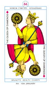  - Cagliostro Tarot - Ǯ - Queen Of Pentacles