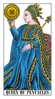  - Classic Tarot - Ǯ - Queen Of Pentacles