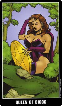 ׵ - Fradella Tarot - Ǯ - Queen Of Pentacles