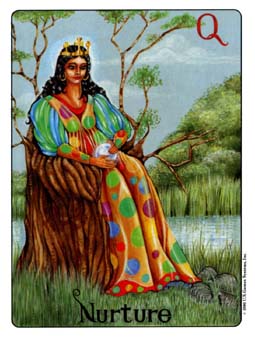  - Gill Tarot - Ǯ - Queen Of Pentacles