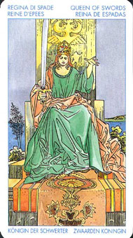 ʥ׳ΰ - Universal Waite Tarot -  - Queen Of Swords