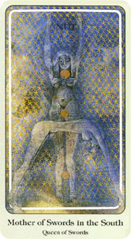  - Haindl Tarot -  - Queen Of Swords