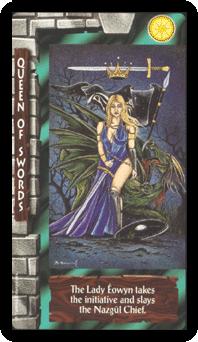 ֮ - Lord of the Rings Tarot -  - Queen Of Swords