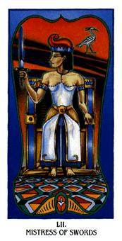  - Ibis Tarot -  - Queen Of Swords